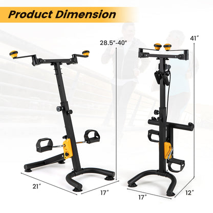 Pedal Exerciser with Adjustable Handgrip for Seniors, Yellow Exercise Bikes   at Gallery Canada