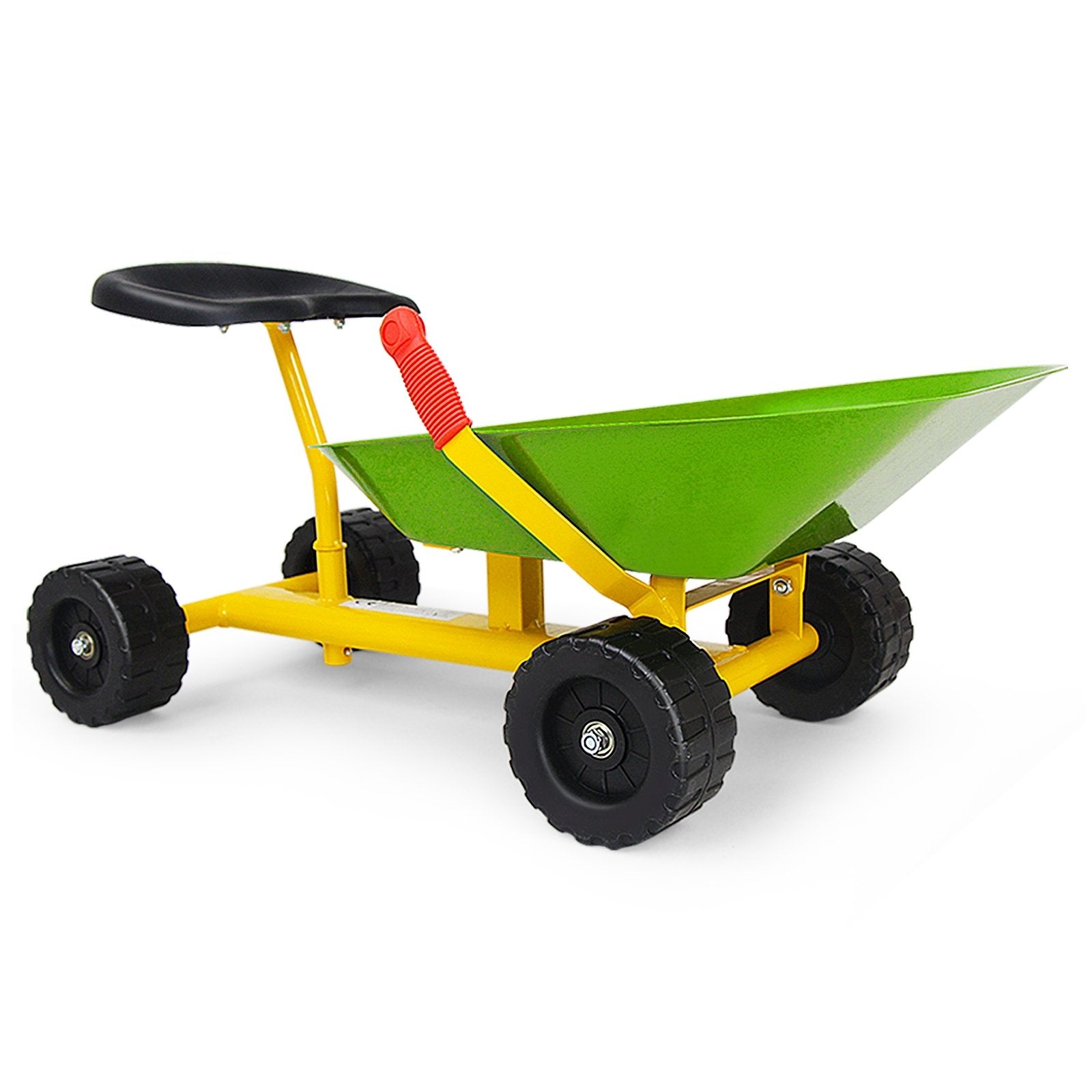 8 Inch Heavy Duty Kids Ride-on Sand Dumper with 4 Wheels, Lime Green Sandboxes Lime Green  at Gallery Canada