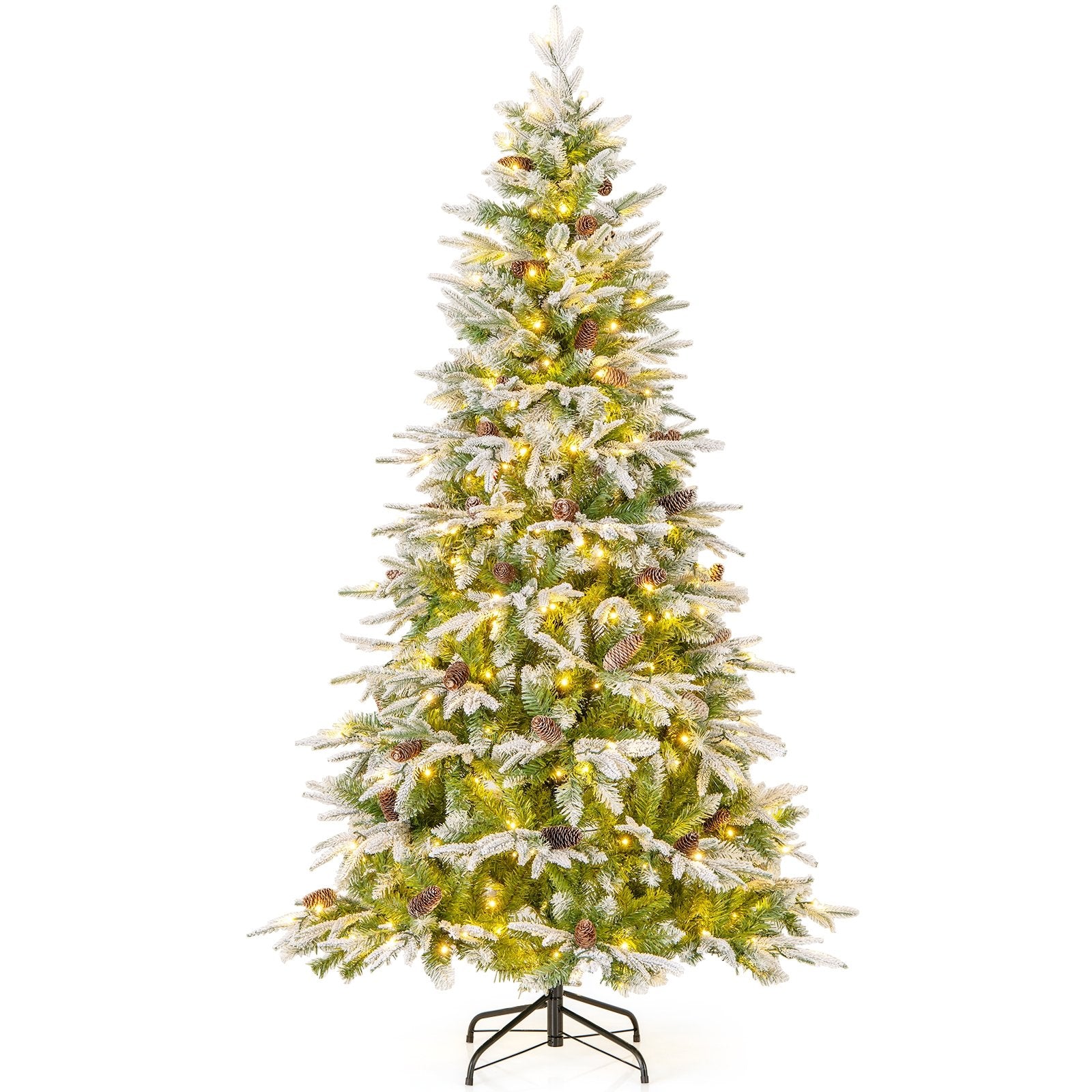 6/7.5/9 FT Pre-Lit Artificial Christmas Tree with 765/1135/1871 Tips and 280/470/690 Warm-White LED Lights-S Christmas Small  at Gallery Canada