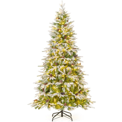 6/7.5/9 FT Pre-Lit Artificial Christmas Tree with 765/1135/1871 Tips and 280/470/690 Warm-White LED Lights-S Christmas Small  at Gallery Canada