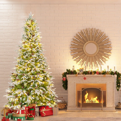 6/7.5/9 FT Pre-Lit Artificial Christmas Tree with 765/1135/1871 Tips and 280/470/690 Warm-White LED Lights-M Christmas   at Gallery Canada