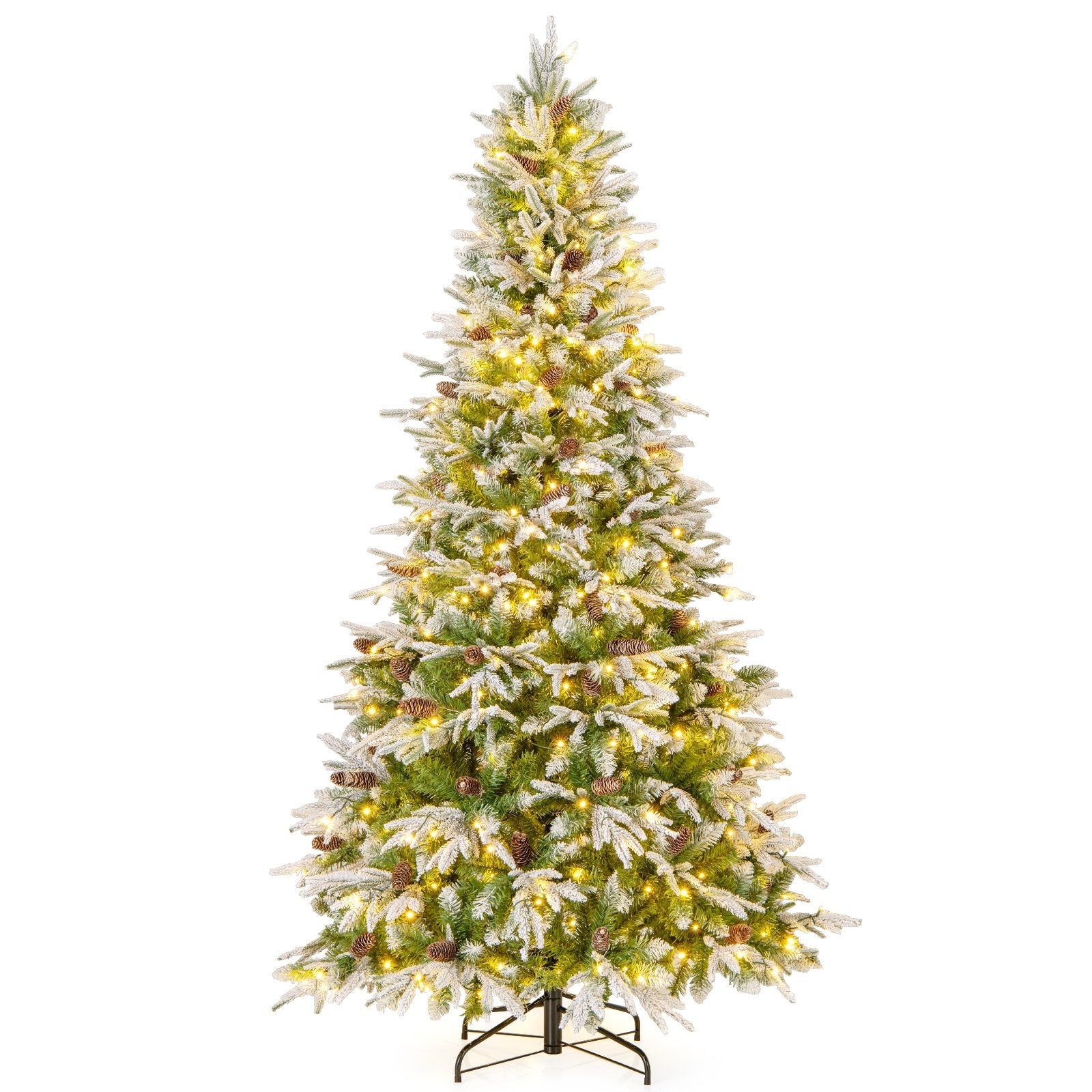 6/7.5/9 FT Pre-Lit Artificial Christmas Tree with 765/1135/1871 Tips and 280/470/690 Warm-White LED Lights-M Christmas Medium  at Gallery Canada