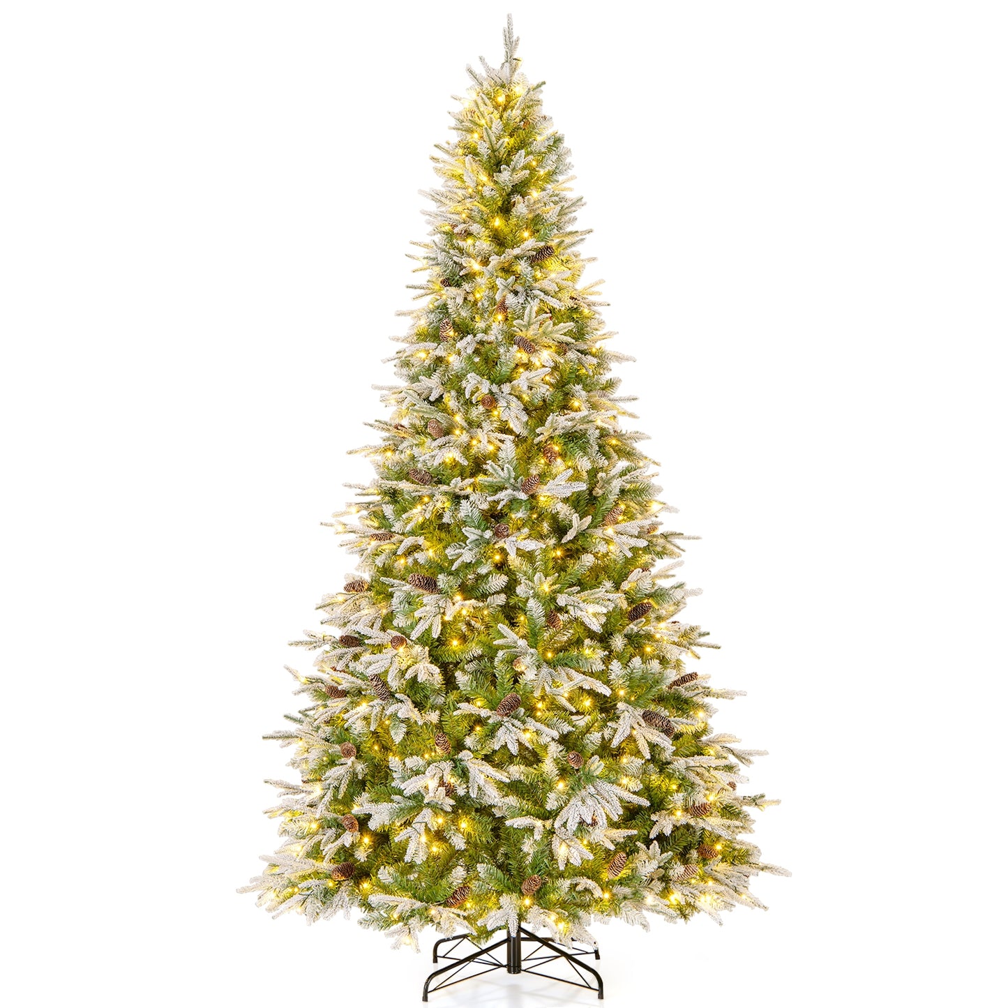 6/7.5/9 FT Pre-Lit Artificial Christmas Tree with 765/1135/1871 Tips and 280/470/690 Warm-White LED Lights-L Christmas Large  at Gallery Canada