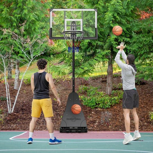 4.9-10 Feet Height Adjustable Portable Basketball Hoop Basketball Goal System Sport Equipments Options  at Gallery Canada