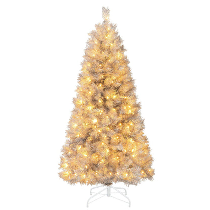 Artificial Xmas Tree with Branch Tips and Warm White LED Lights-5FT Christmas Tree   at Gallery Canada