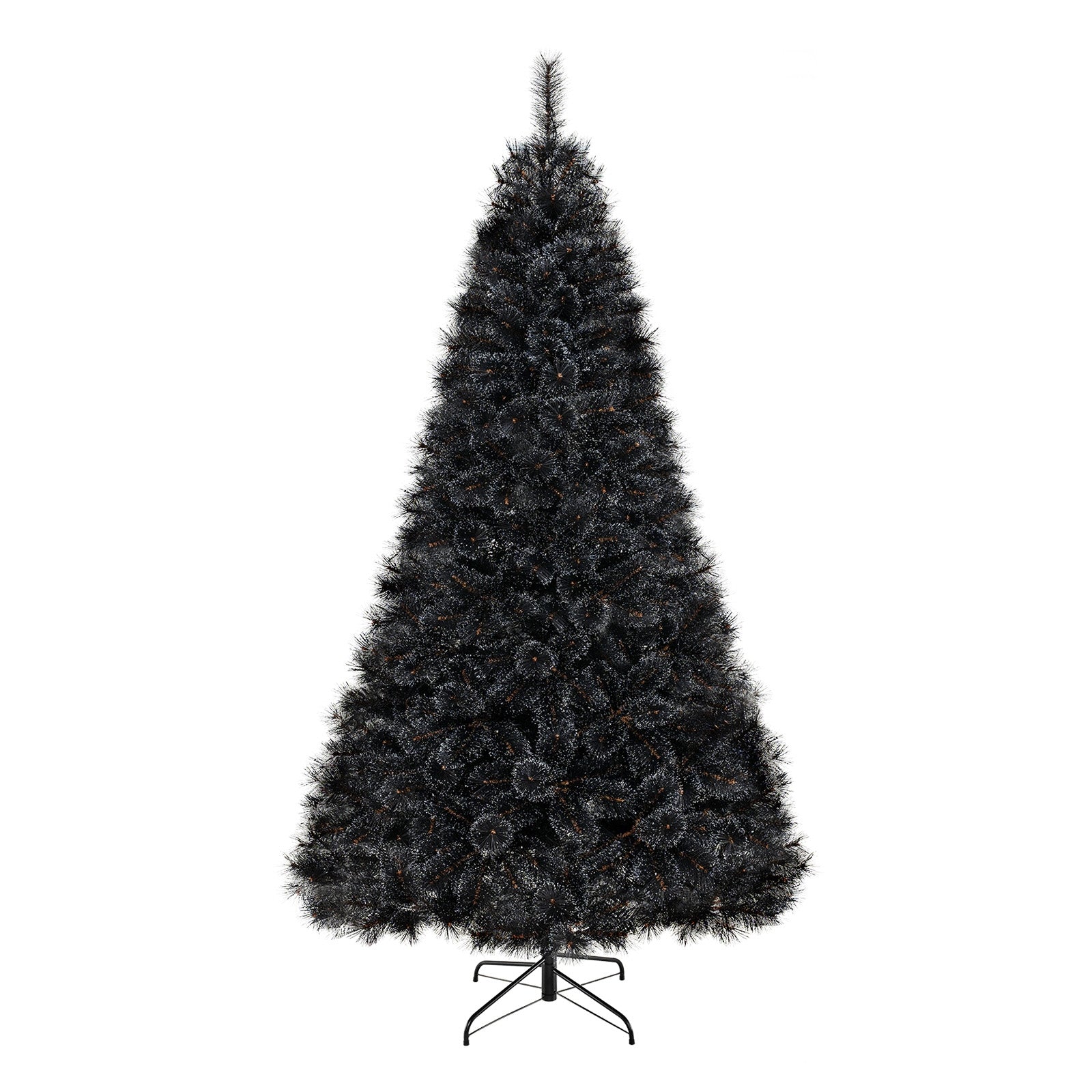 6/7/8 Feet Black Artificial Halloween Christmas Tree with PVC Branch Tips and 210/320/450 Cool White LED Lights-L Christmas Tree   at Gallery Canada