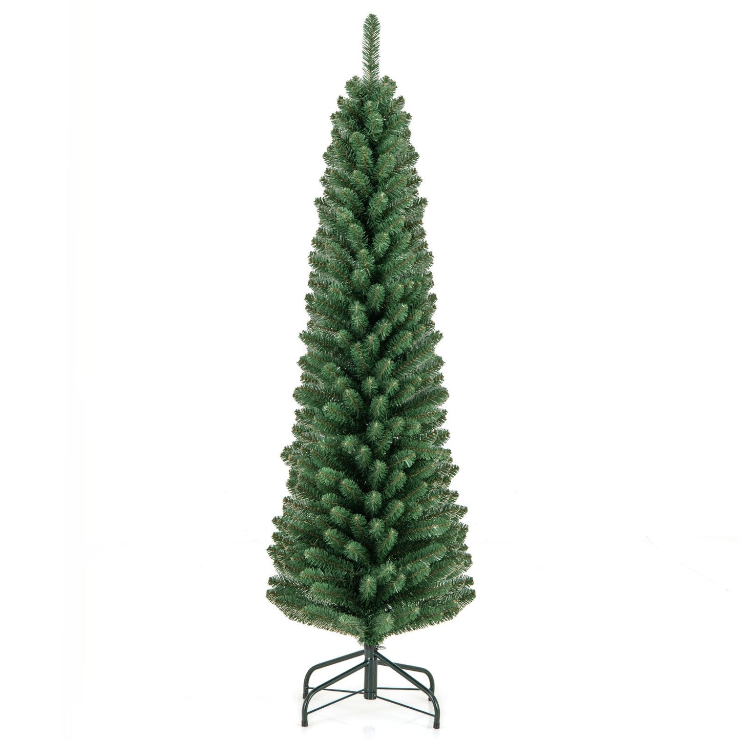 5/6/7/8 Feet Pencil Christmas Tree with 295/392/523/671 Memory Wire Branch Tips and Upgraded Metal Stand-5 feet Christmas Tree   at Gallery Canada