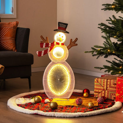 2.6 Feet Lighted Snowman with LED Lights and Metal Stand, Multicolor Christmas Decor & Accessories   at Gallery Canada