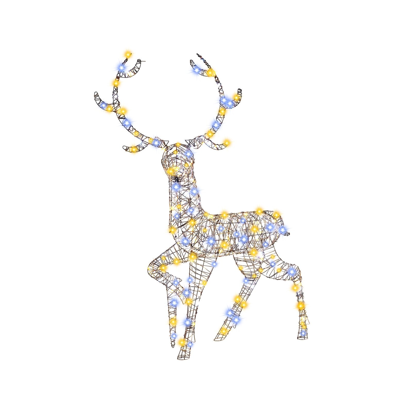 4.6 Feet Pre-Lit Christmas Reindeer with 170 Cold and Warm LED Lights Christmas Decor & Accessories Options  at Gallery Canada