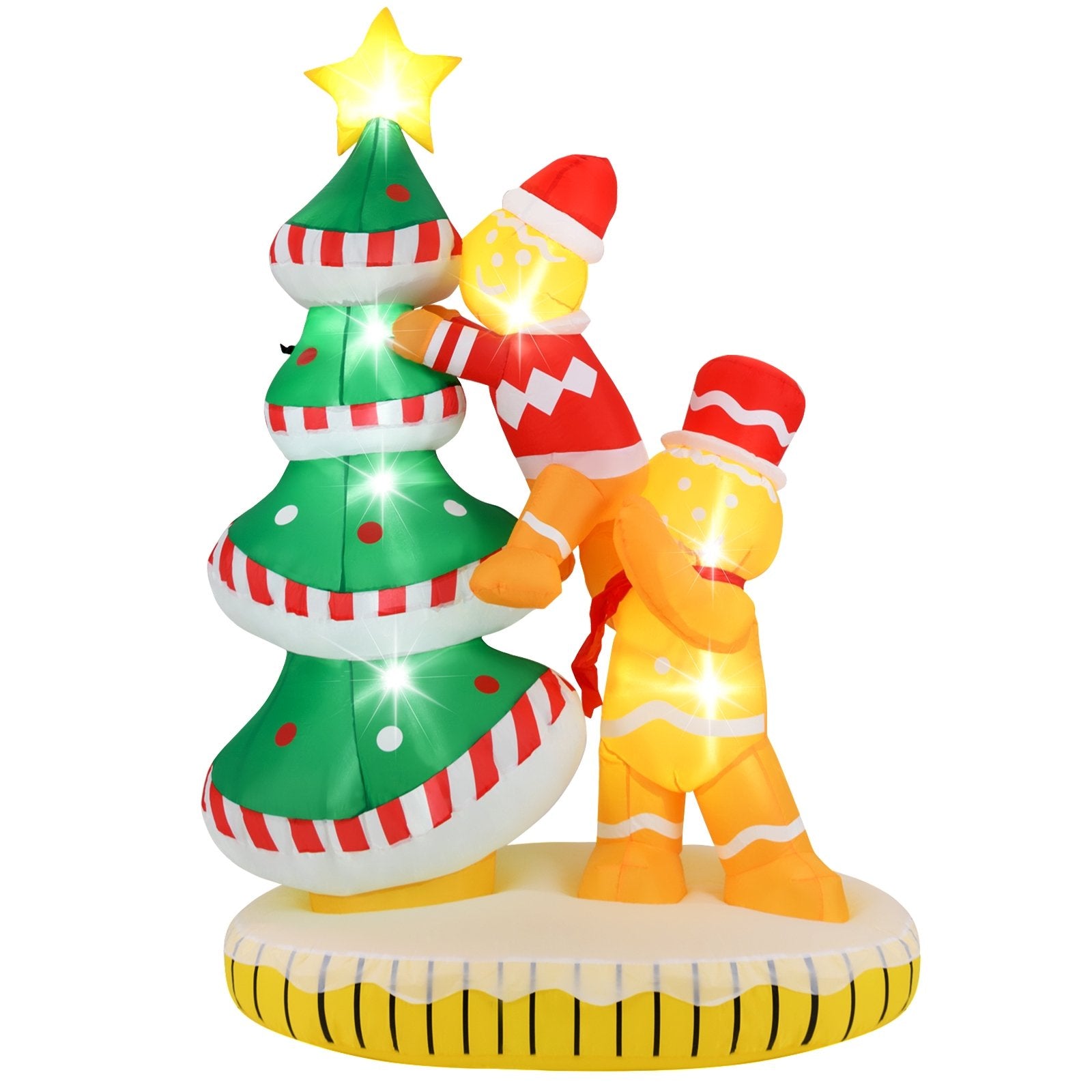 7 ft Inflatable Christmas Tree with 7Internal LED Lights and Built-in Fan Christmas Inflatables As Picture Shows at Gallery Canada