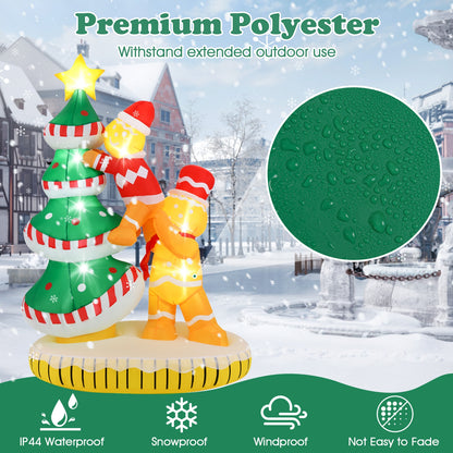 7 ft Inflatable Christmas Tree with 7Internal LED Lights and Built-in Fan Christmas Inflatables   at Gallery Canada