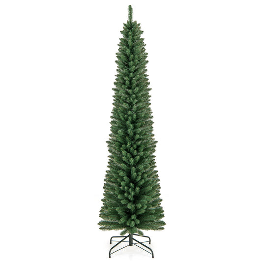 5/6/7/8 Feet Pencil Christmas Tree with 295/392/523/671 Memory Wire Branch Tips and Upgraded Metal Stand-7 ft Christmas Tree 7 Feet  at Gallery Canada