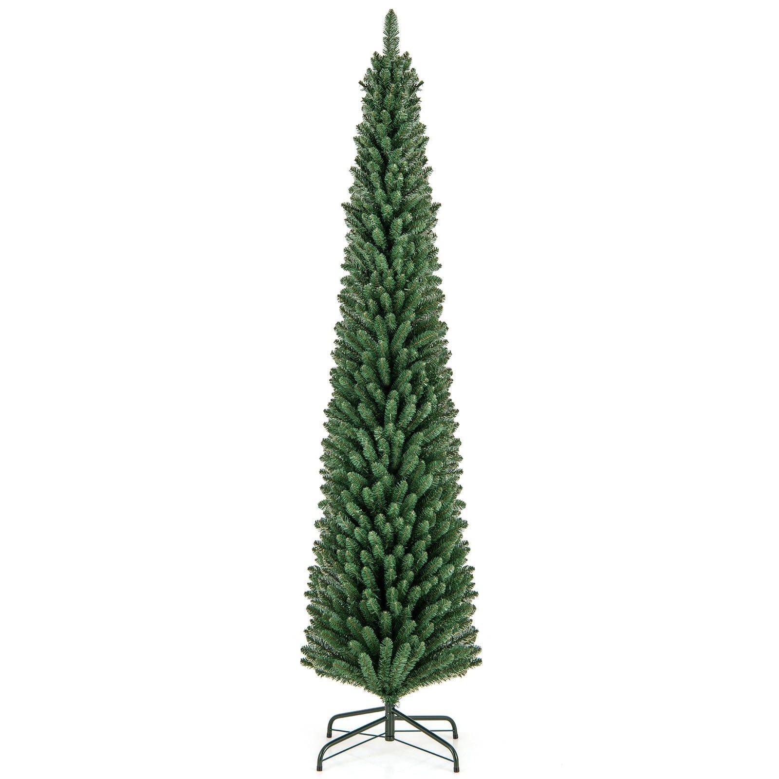 5/6/7/8 Feet Pencil Christmas Tree with 295/392/523/671 Memory Wire Branch Tips and Upgraded Metal Stand-8 ft Christmas Tree 8 Feet  at Gallery Canada