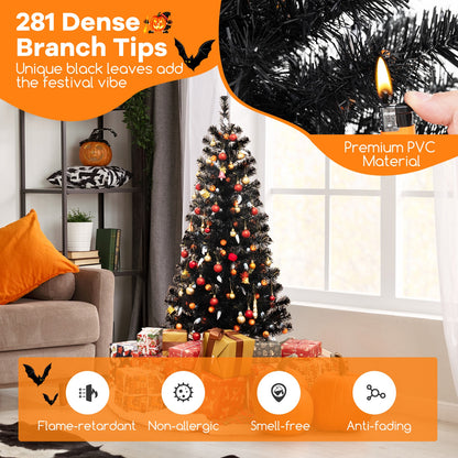 4.5 Feet Artificial Halloween Tree with 6 Lighting Modes and 5 Musics Halloween   at Gallery Canada