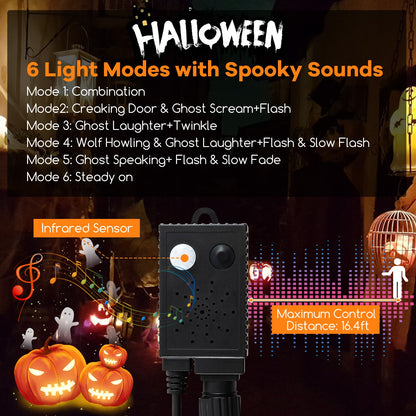 4.5 Feet Artificial Halloween Tree with 6 Lighting Modes and 5 Musics Halloween   at Gallery Canada