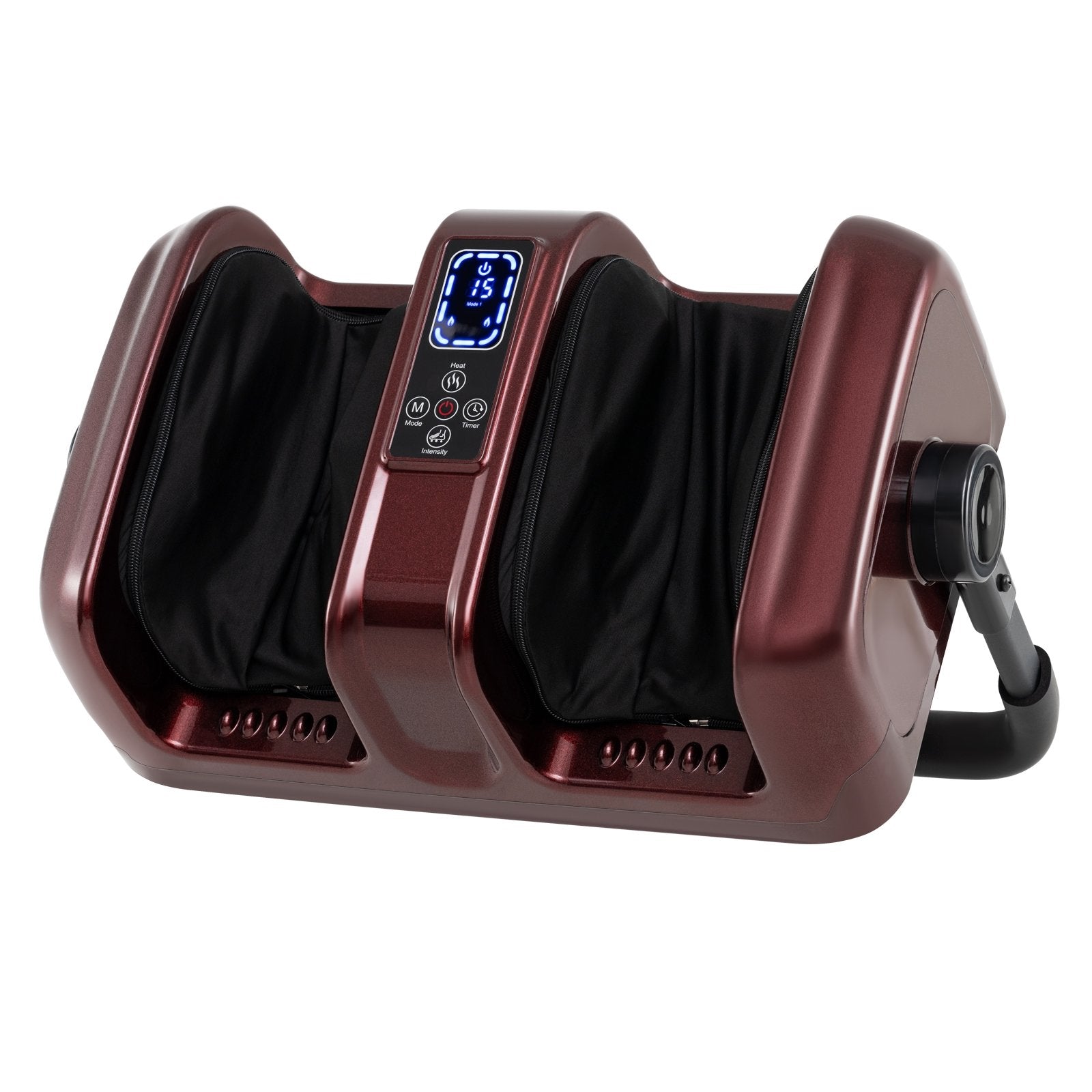 Foot and Calf Massager with Heat Shiatsu Deep Kneading Rolling Smart Electric Leg Massager, Red Foot Massager Red at Gallery Canada