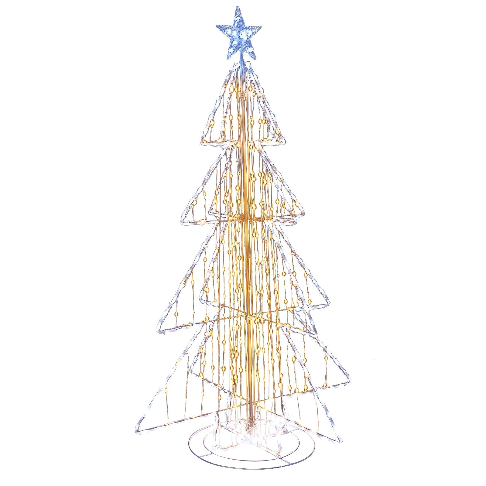 5 Feet Animated Christmas Tree with Warm and Cold LED Lights Christmas Tree Options  at Gallery Canada