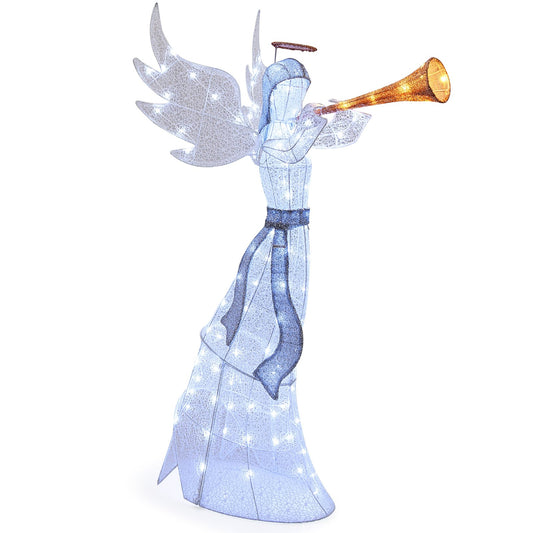 5 Feet Christmas Angel with 100 LED Lights and Ground Stakes Christmas Decor & Accessories Options  at Gallery Canada