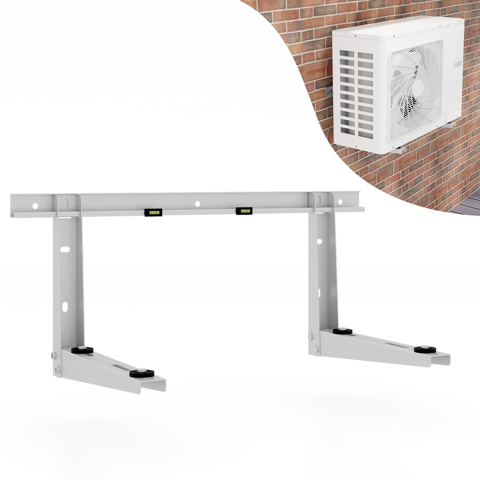 Mini Split Wall Mounting Bracket for 6000-12000 BTU Universal Ductless AC, Silver Mini Split Air Conditioners   at Gallery Canada