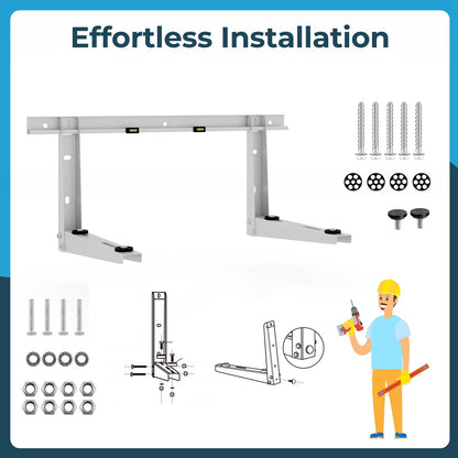 Mini Split Wall Mounting Bracket for 6000-12000 BTU Universal Ductless AC, Silver Mini Split Air Conditioners   at Gallery Canada