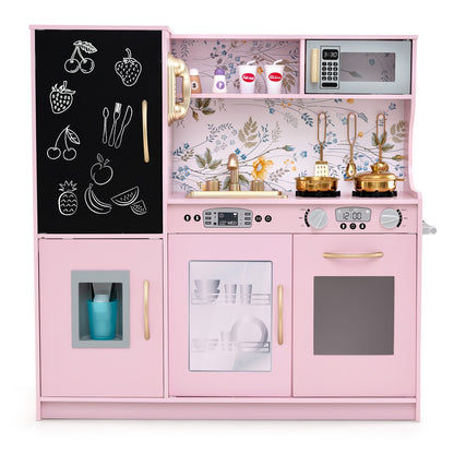 Toddler Pretend Play Kitchen for Boys and Girls 3-6 Years Old, Light Pink Play Kitchen Sets Light Pink  at Gallery Canada