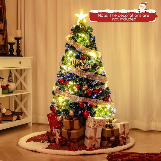 Pre-Lit Artificial Xmas Tree with Top Star and Branch Tips-4 FT, Green Christmas Tree Green - 4 Foot  at Gallery Canada