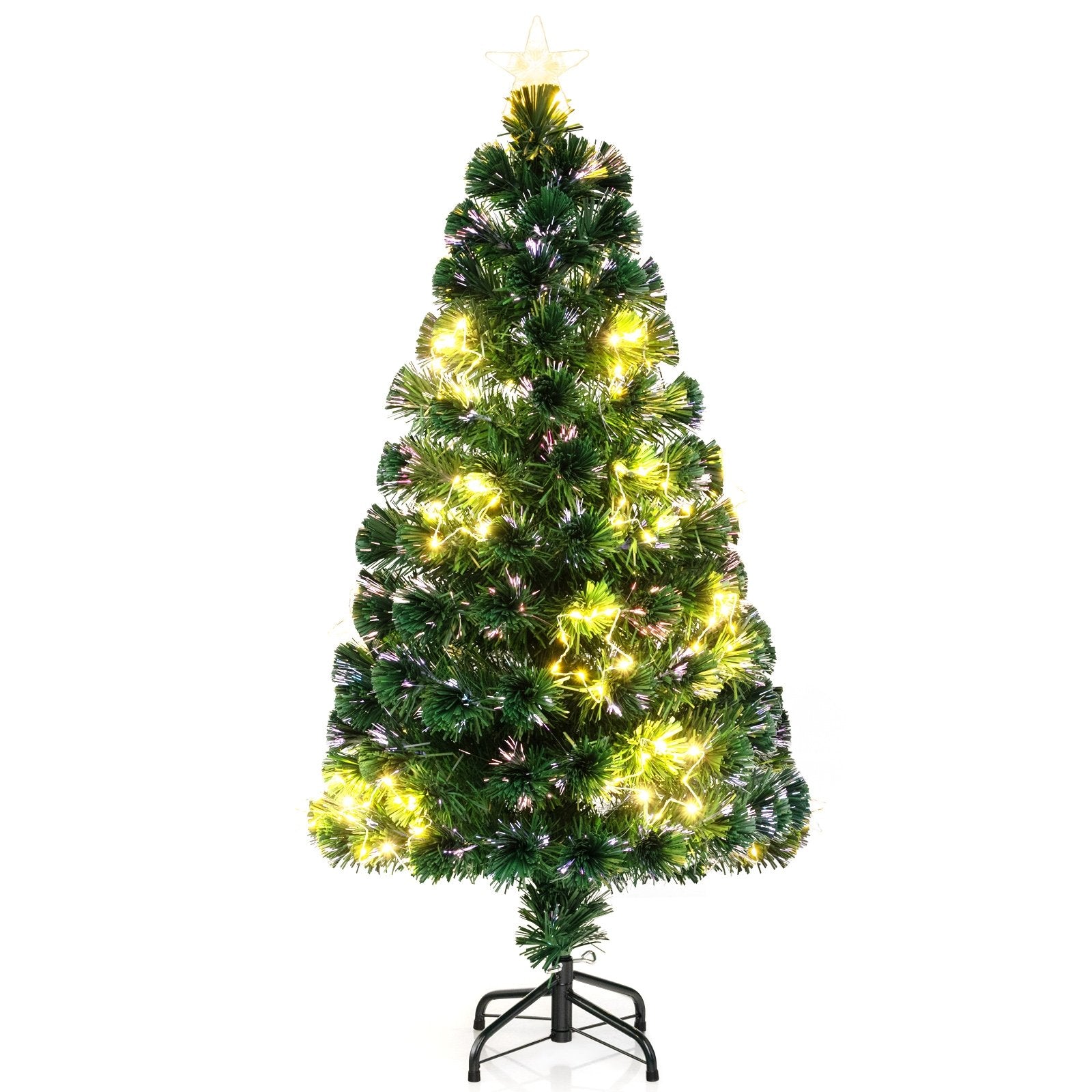 Pre-Lit Artificial Xmas Tree with Top Star and Branch Tips-4 FT, Green Christmas Tree Green - 4 Foot  at Gallery Canada