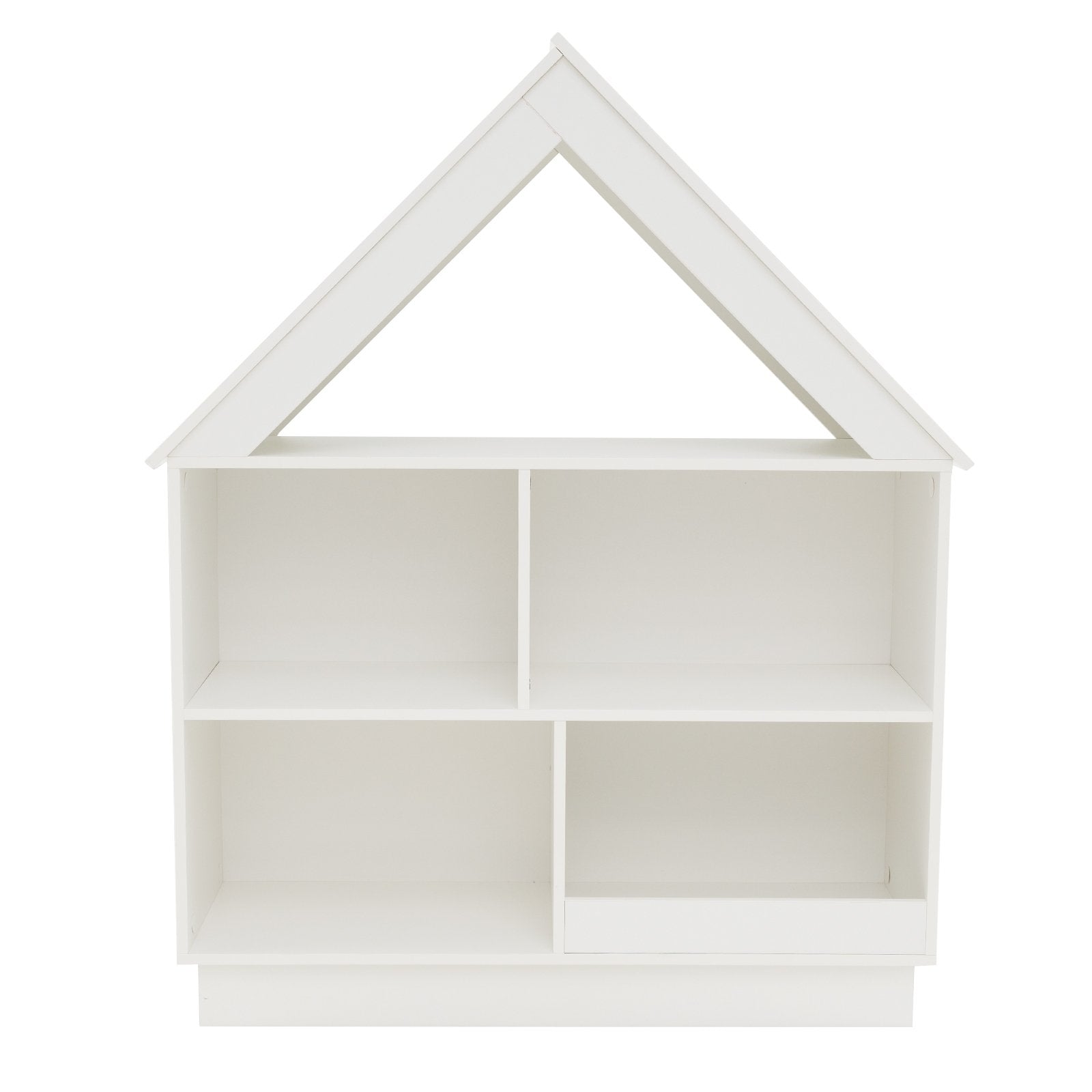 3-Tier House-Shaped Toy Storage Organizer with Open Shelves, White Kids Storage White  at Gallery Canada