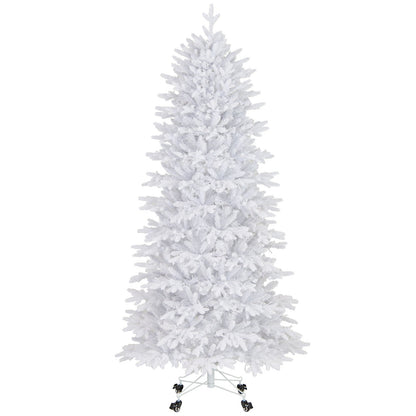 7 FT Artificial Xmas Tree with 1880 PE PVC Branch Tips for Party and Carnival, White Christmas Tree White  at Gallery Canada