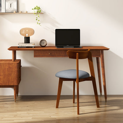 Mid-Century Modern Kitchen Chairs with Rubber Wood Frame and Padded Seat-Walunt, Walnut Dining Chairs   at Gallery Canada