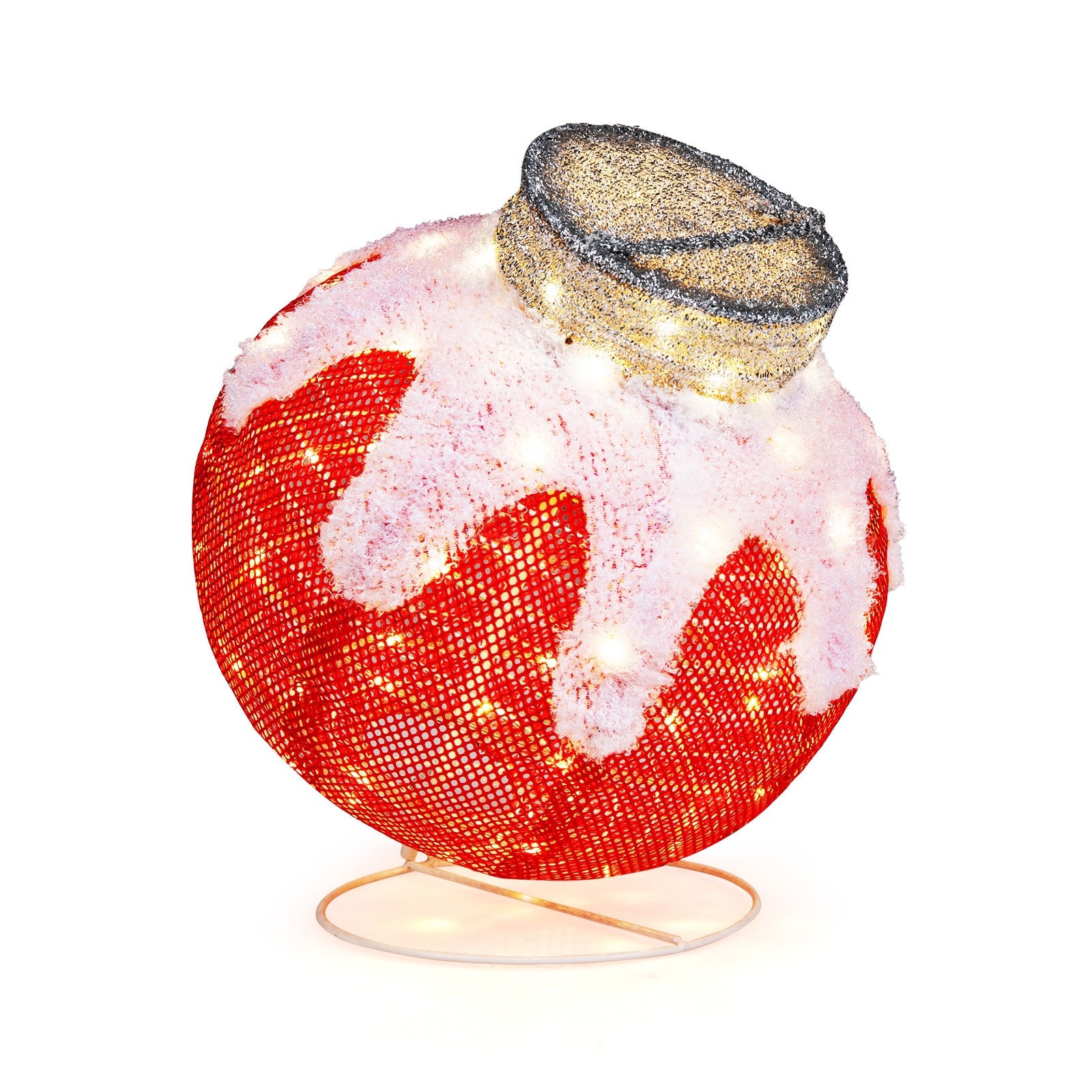 Outdoor Christmas Lantern Pop-Up Lighted Festive Ball with 80 LED Lights and Support Base Christmas Decor & Accessories Options  at Gallery Canada