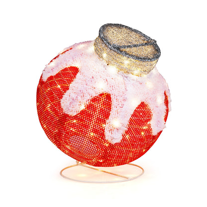 Outdoor Christmas Lantern Pop-Up Lighted Festive Ball with 80 LED Lights and Support Base Christmas Decor & Accessories Options  at Gallery Canada