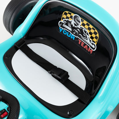 12V Electric Go Kart for Kids Race Toy with Remote Control and Music, Blue Powered Ride On Toys   at Gallery Canada