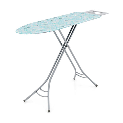 Foldable Ironing Board with Iron Rest and Adjustable Height, Turquoise Dryers Turquoise  at Gallery Canada