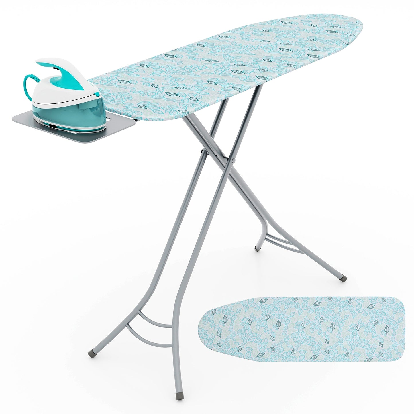 Foldable Ironing Board with Iron Rest and Adjustable Height, Turquoise Dryers   at Gallery Canada