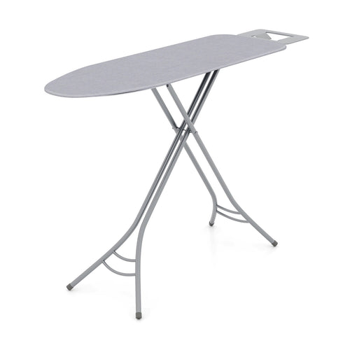 Foldable Ironing Board with Iron Rest and Adjustable Height, Gray