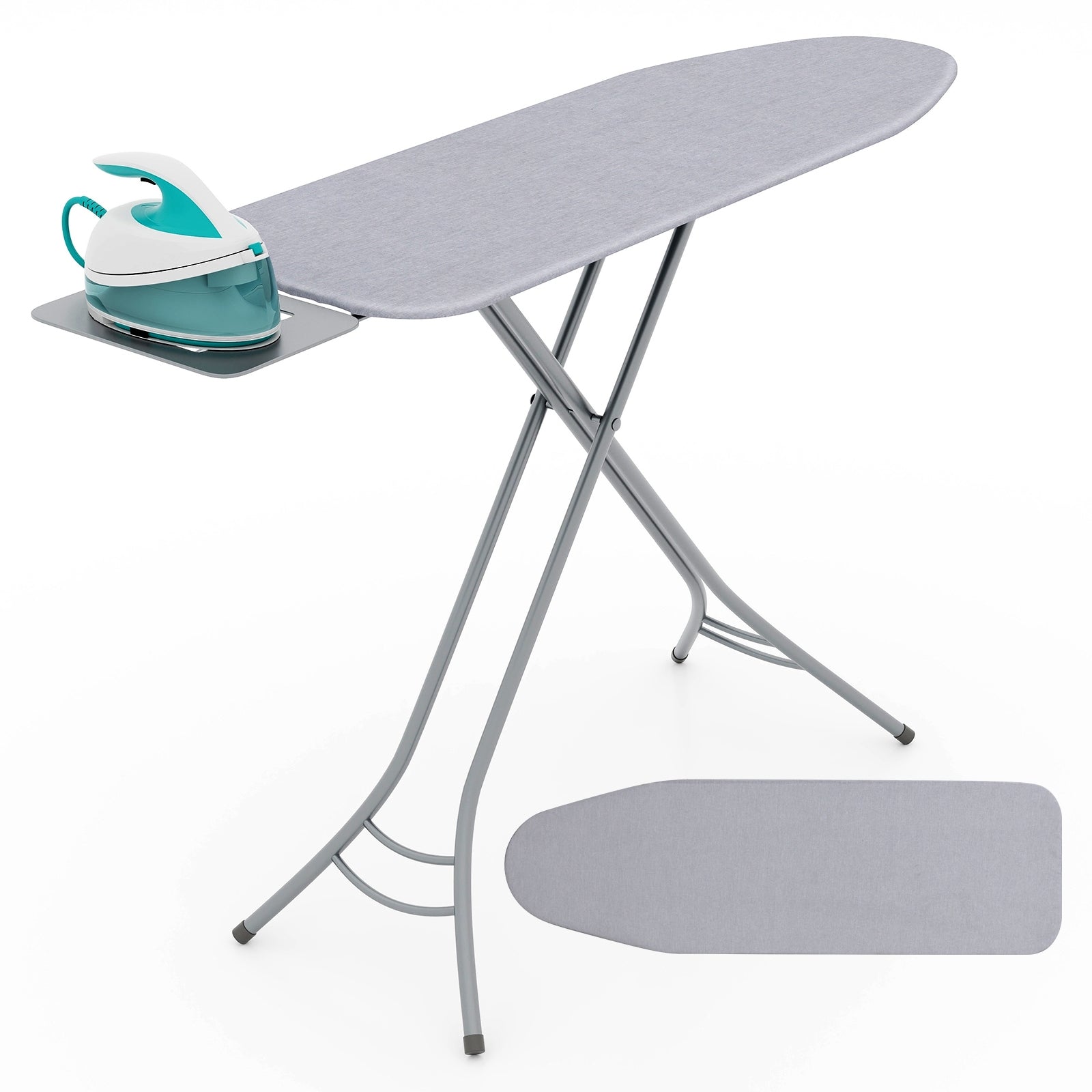 Foldable Ironing Board with Iron Rest and Adjustable Height, Gray Dryers   at Gallery Canada