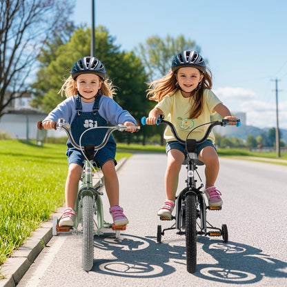 Kids Bike with Adjustable Handlebar and Saddle Black-14 inches, Black Kids Bike   at Gallery Canada