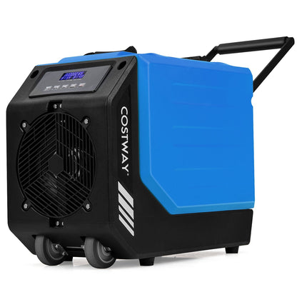 190 PPD Commercial Dehumidifier with Pump and 2 Wheels, Blue Dehumidifiers Blue  at Gallery Canada