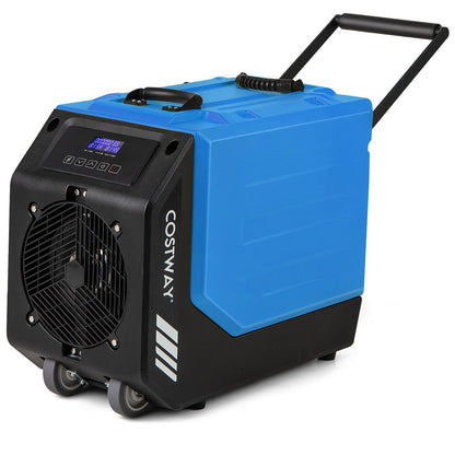 190 PPD Commercial Dehumidifier with Pump and 2 Wheels, Blue Dehumidifiers   at Gallery Canada