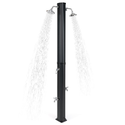 9.3 Gallon Solar Heated Outdoor Shower with Dual Shower Heads, Black Portable Toilets & Showers   at Gallery Canada