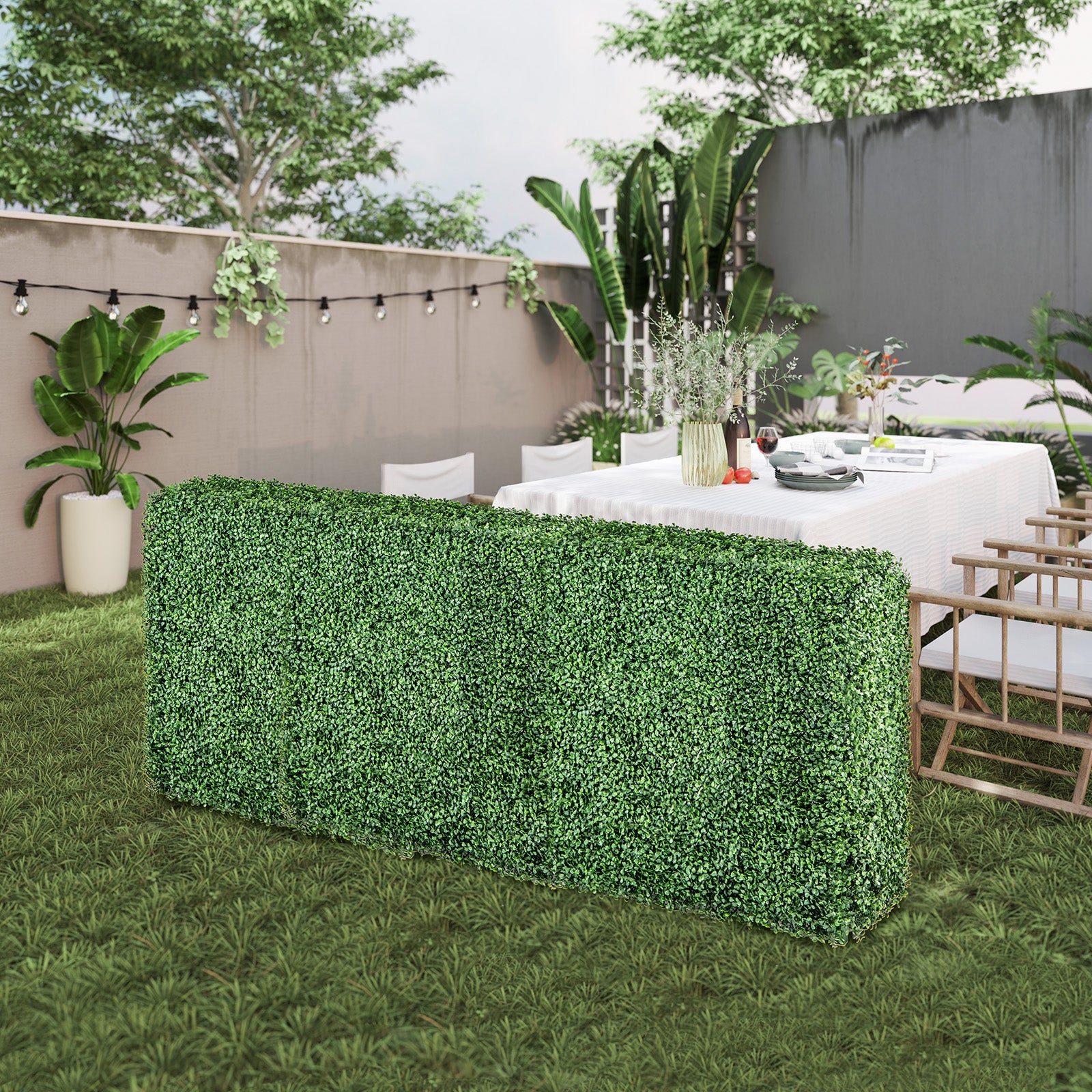 Faux Greenery Room Divider Decorative Privacy Screen Fence Hedge Wall-S, Green Decorative Fencing & Flooring   at Gallery Canada