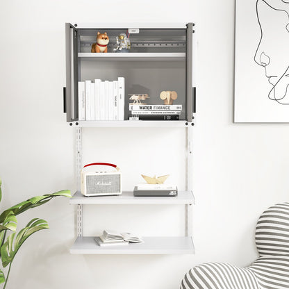 Metal Wall Cabinet with Lock and 3 Adjustable Shelves Garages at Gallery Canada