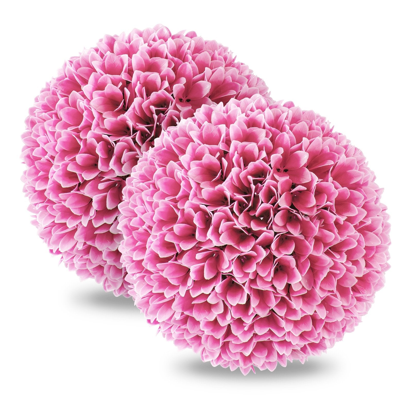 2 PCS Artificial Plant Topiary Balls Faux Boxwood Decorative Balls, Pink Faux Plants Pink  at Gallery Canada