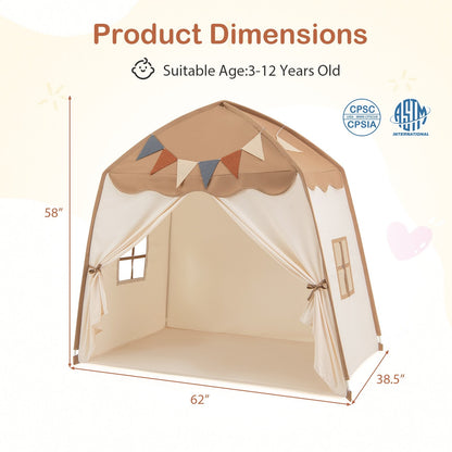 Kids Play Tent Bed Tent with String Lights Extra Large Playhouse Tent, Coffee Play Tents & Playhouse at Gallery Canada