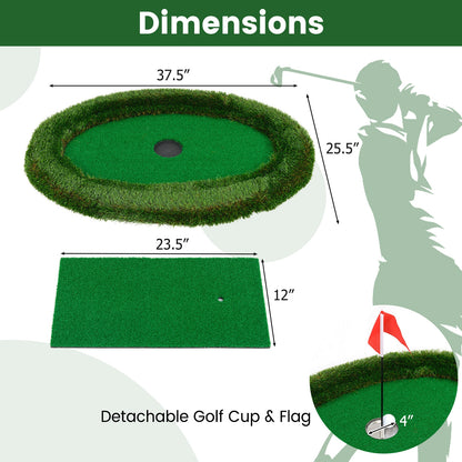 Floating Golf Green Oval Floating Chipping for Pool, Green Golf at Gallery Canada