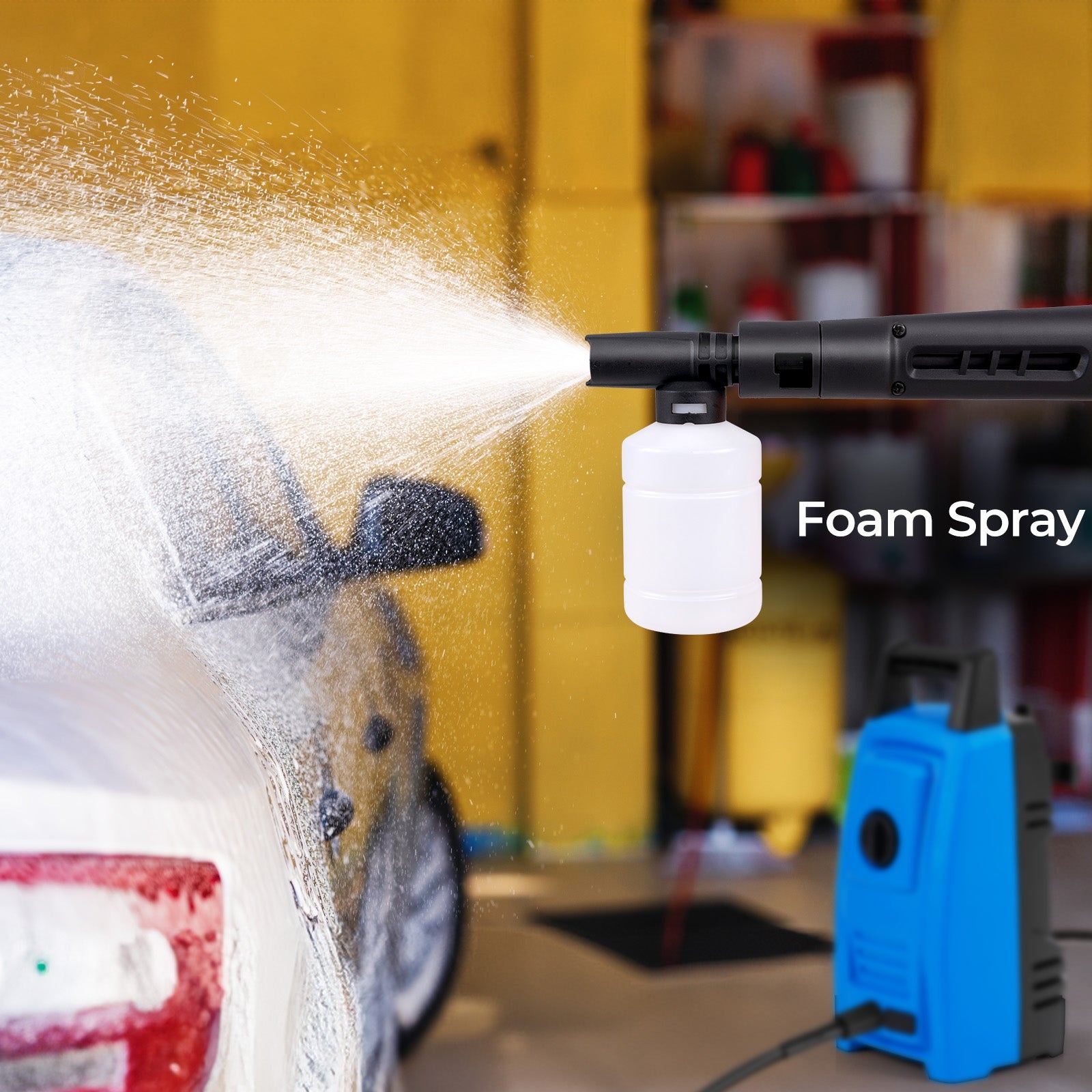 1900 PSI 1.8 GPM Electric Pressure Washer with 4 Quick Connect Nozzles, Blue Washing Machines at Gallery Canada