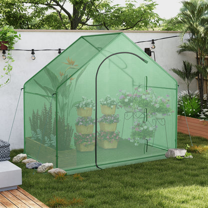 Portable Outdoor Warm House with PE Cover and Roll-up Zippered Door Greenhouses at Gallery Canada