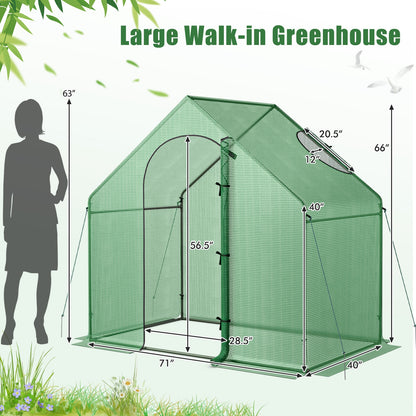 Portable Outdoor Warm House with PE Cover and Roll-up Zippered Door Greenhouses at Gallery Canada