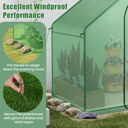 Portable Outdoor Warm House with PE Cover and Roll-up Zippered Door Greenhouses at Gallery Canada